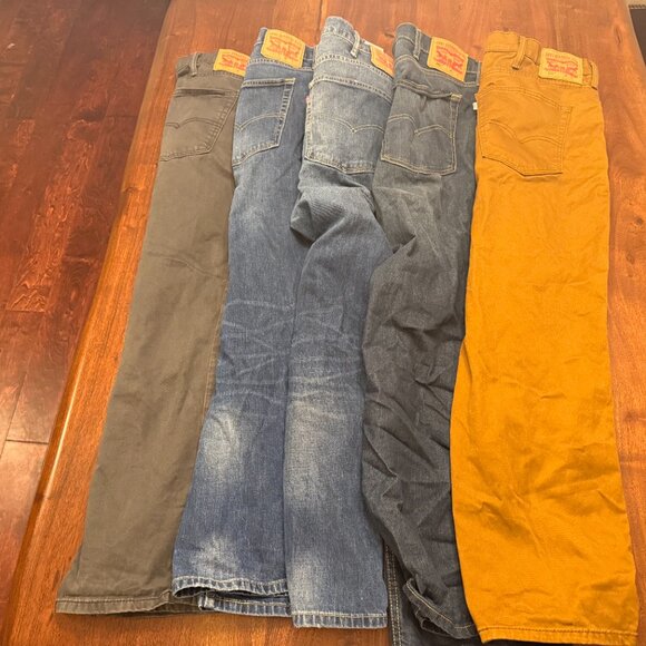 BUNDLE: Five 46x29 Levi's 541 Athletic Taper Fit Men's Jeans (Big & Tall) - Picture 3 of 3
